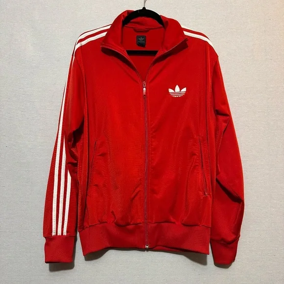 【USED】 adidas track jacket red wine L adidas ORIGINALS MEN'S LIGHTWEIGHT SCRIBBLE JACKET, SHADOW